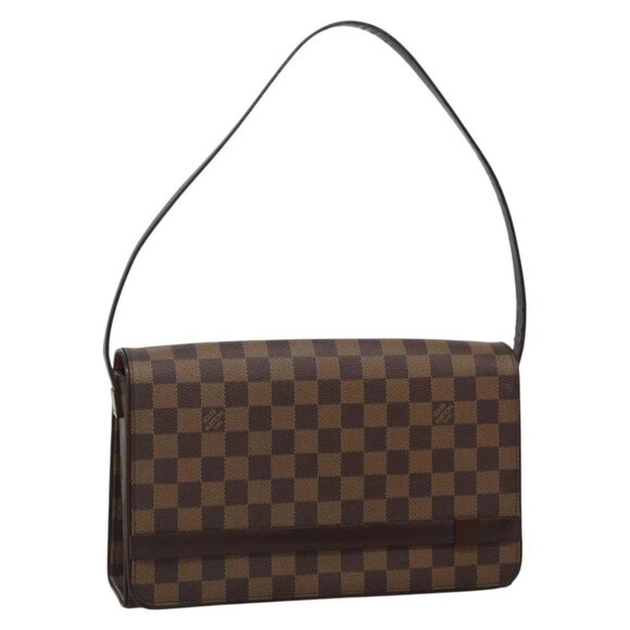 LOUIS VUITTON Damier Ebene Tribeca Ron Shoulder Bag N51160 LV Auth 133305 - Picture 1 of 16